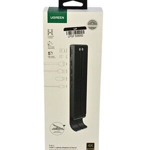 UGREEN 5-in-1 USB-C Laptop Hub Adapter with Built-In Stand